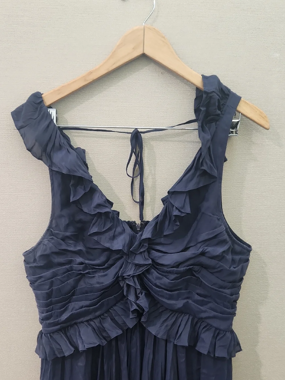 Cinq A Sept Calloway Ruffled Midi Dress Size 16 - Picture 3 of 15